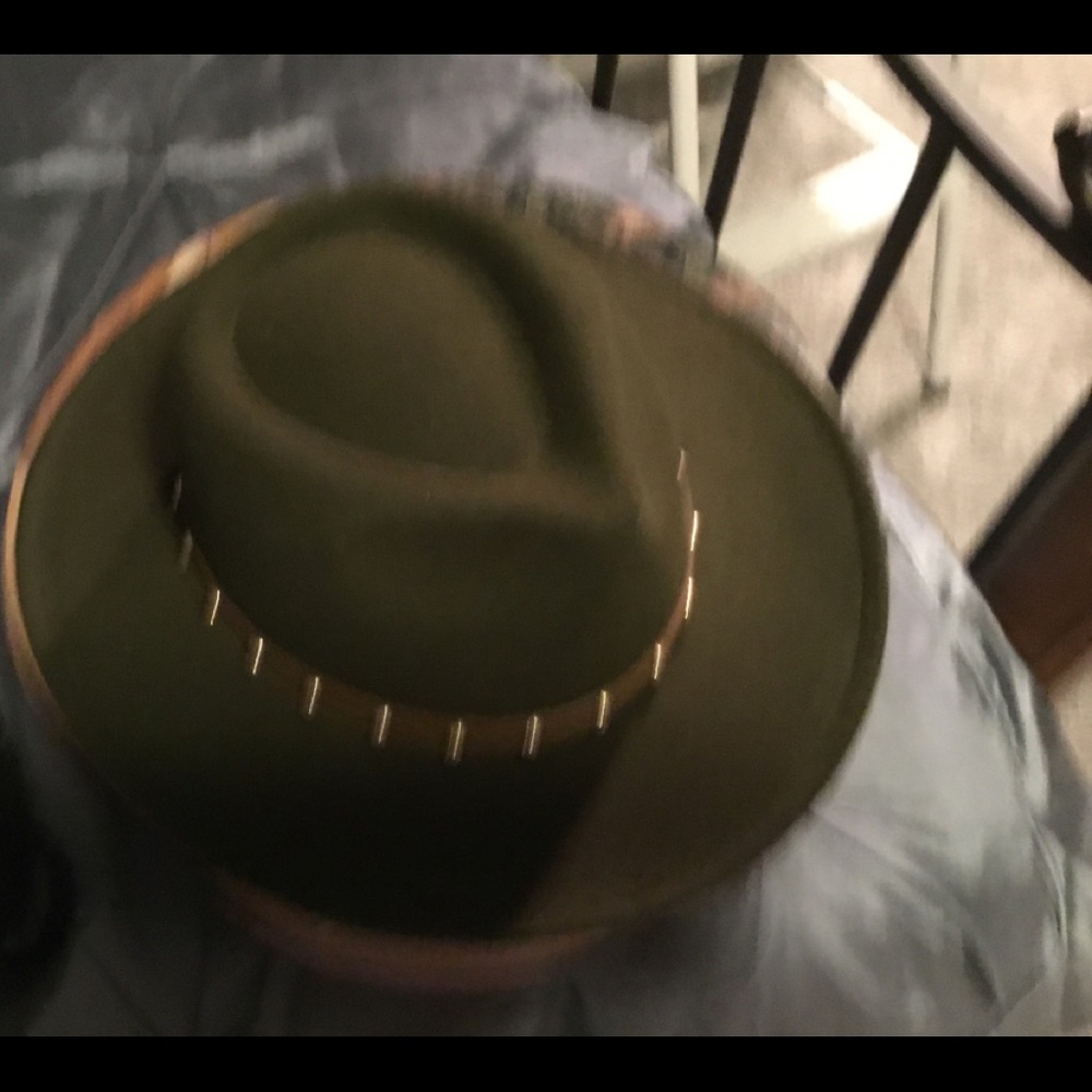 No Boundaries Fedora Green Adjustable Hat - Picture 15 of 15